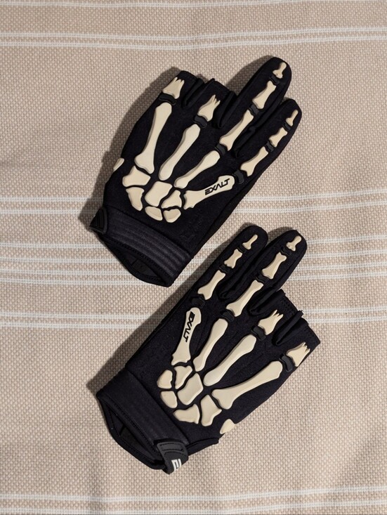 exalt Other - Death Grip Gloves - Black / White LX